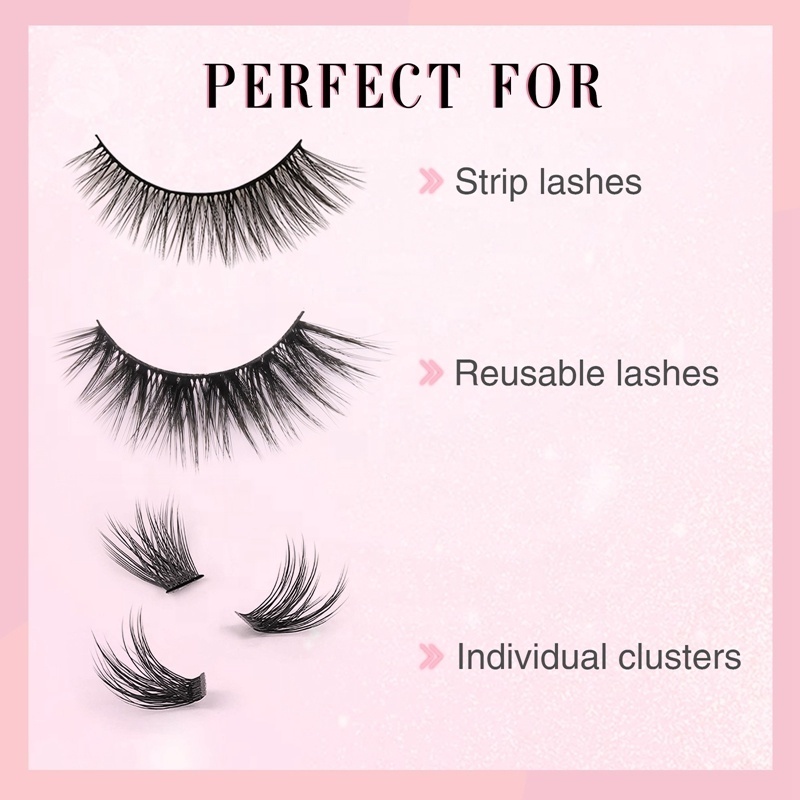 Strip Lash Glue DIY Cluster Lashes Adhesive Long Lasting White and Black Color Private Label