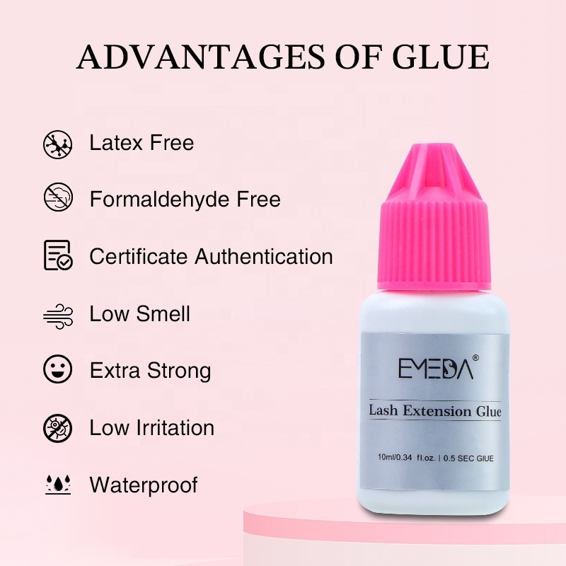 Hot Selling Eyelash Extension Glue Super Strong Long Lasting Individual Eyelashes Adhesive Private Label