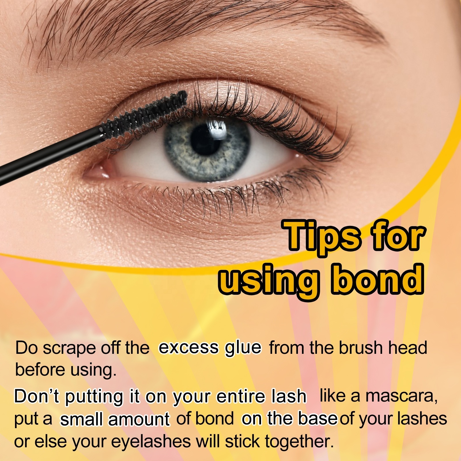 2-in-1 Eyelash Bond and Seal Long Lasting Waterproof Eyelash Glue Private Label Cluster Lashes DIY Lash Bonder