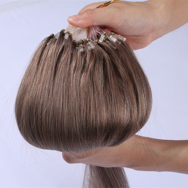 Double Weft Hair Extensions Micro Loop Ring Hair Extensions