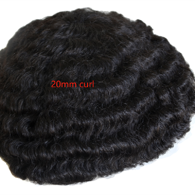 Stock African American tight curl hairpiece 8