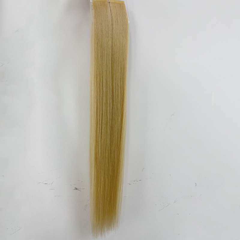 Emeda wholesale #613 blonde Russian Human Hair PU Tape Extensions seamless skin weft top quality