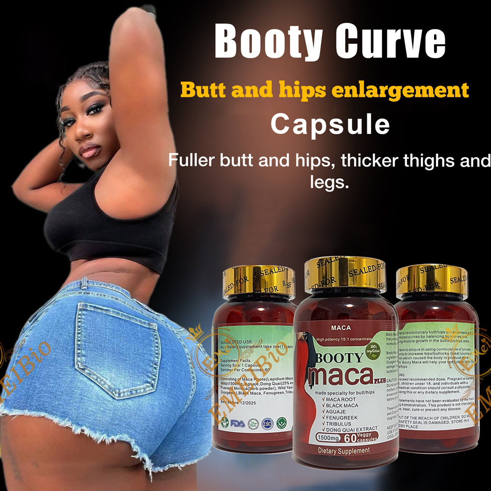 Ultimate Black Maca Pill Butt And Hip Enlargement Booty Curve Hips And Butt Enhancement Capsule Pills For Sexy Black Women