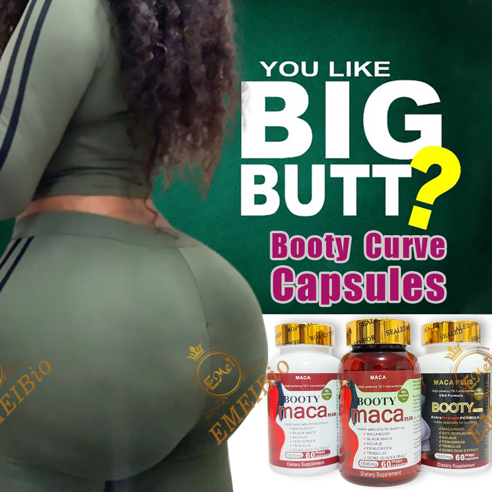 Ultimate Black Maca Pill Butt And Hip Enlargement Booty Curve Hips And Butt Enhancement Capsule Pills For Sexy Black Women