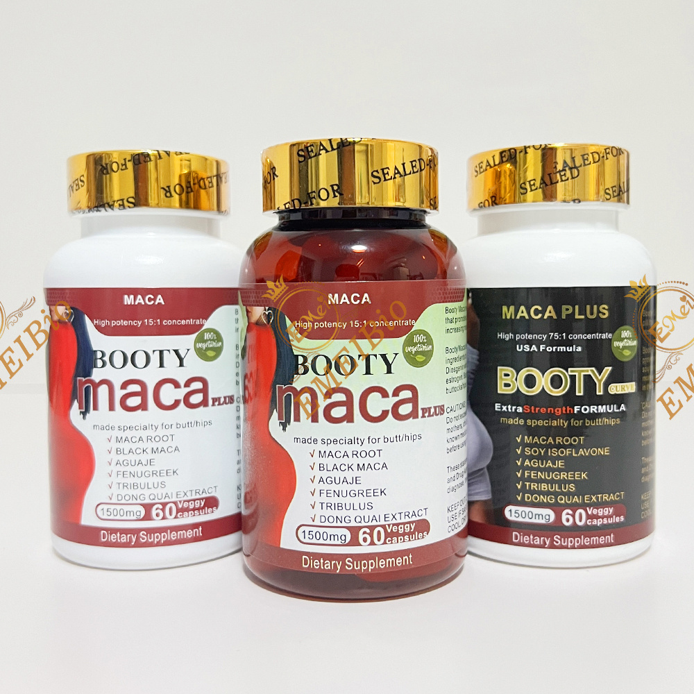 Ultimate Black Maca Pill Butt And Hip Enlargement Booty Curve Hips And Butt Enhancement Capsule Pills For Sexy Black Women