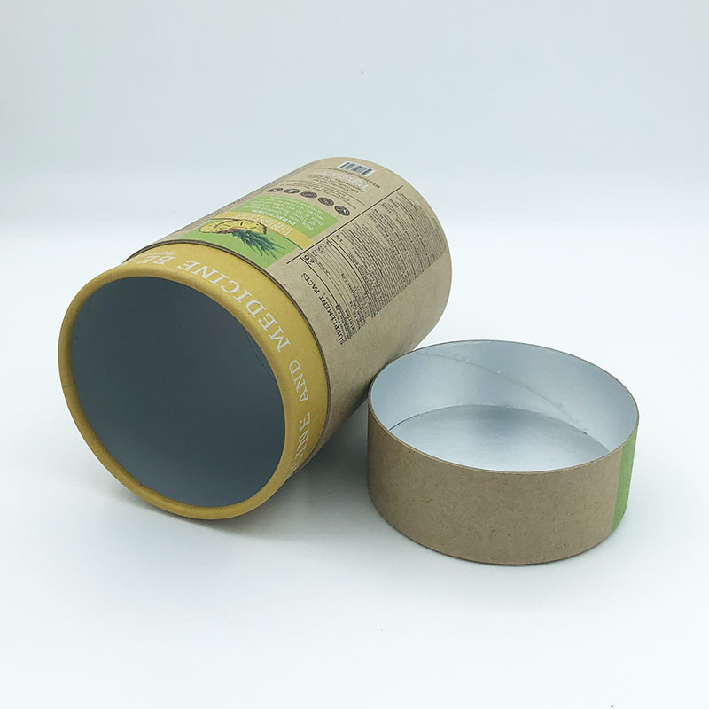 Round Box Empty Biodegradable Craft Cardboard Boxes Packaging Tubes Custom Eco Friendly Carton Cylinder Kraft Paper 