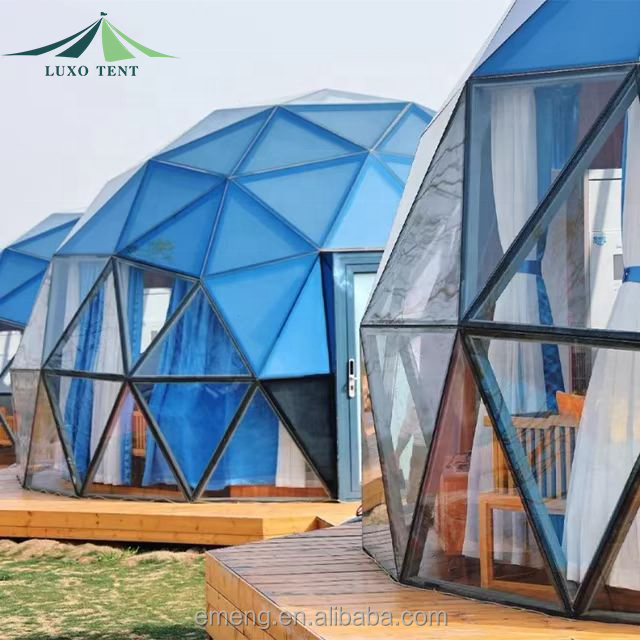 Luxo New Design Geodome Tent Transparent Anti-peeping Glass Igloo Tents For Resort Site Hotel Tent