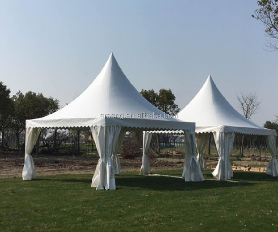 Outdoor pagoda tent 5x5m 10x10 clear tent top pinnacle carpas para fiesta carpa transparent marquee pagoda tent for party events