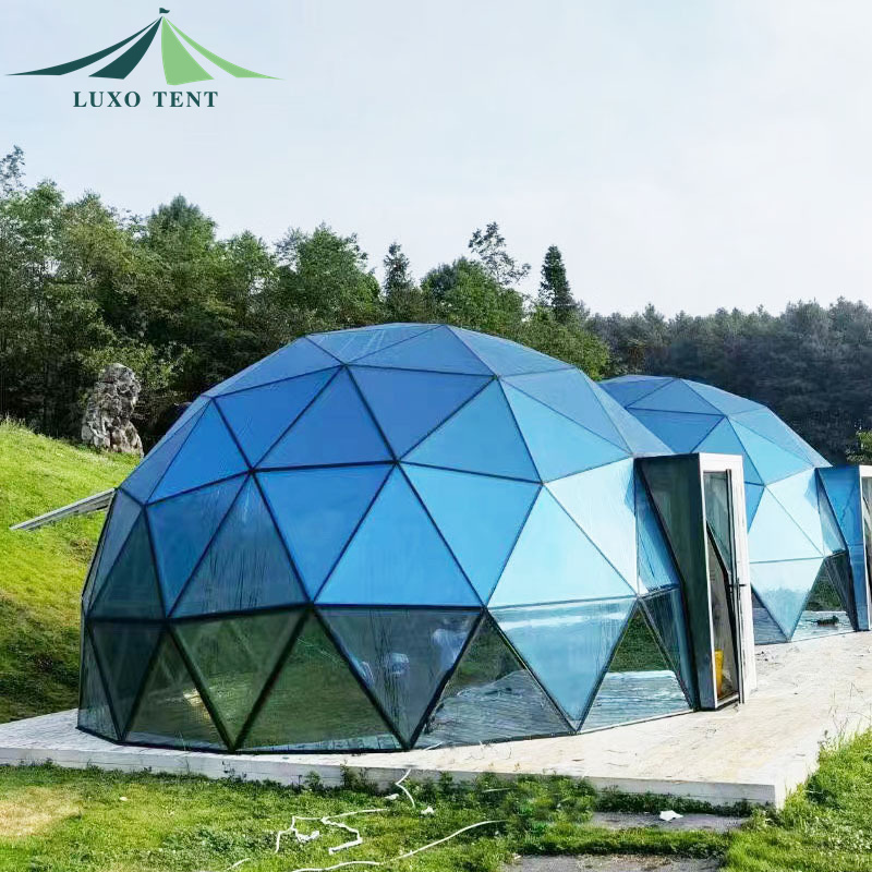 Luxo New Design Geodome Tent Transparent Anti-peeping Glass Igloo Tents For Resort Site Hotel Tent