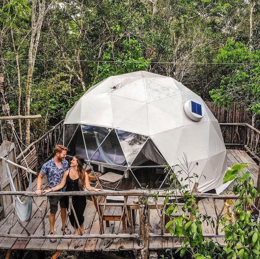 5m 6m diametre20ft 30ft Sphere Airbnb Supplies Glamping Geodesic Dome Home Tent House With Stove