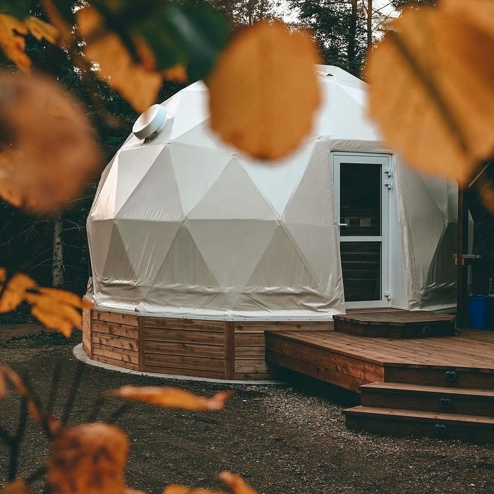 5m 6m diametre20ft 30ft Sphere Airbnb Supplies Glamping Geodesic Dome Home Tent House With Stove