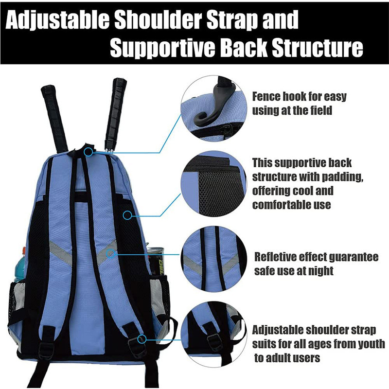 Tennis bag Single shoulder crossbody backpack Men's and women's sports badminton bag Youth racket bag