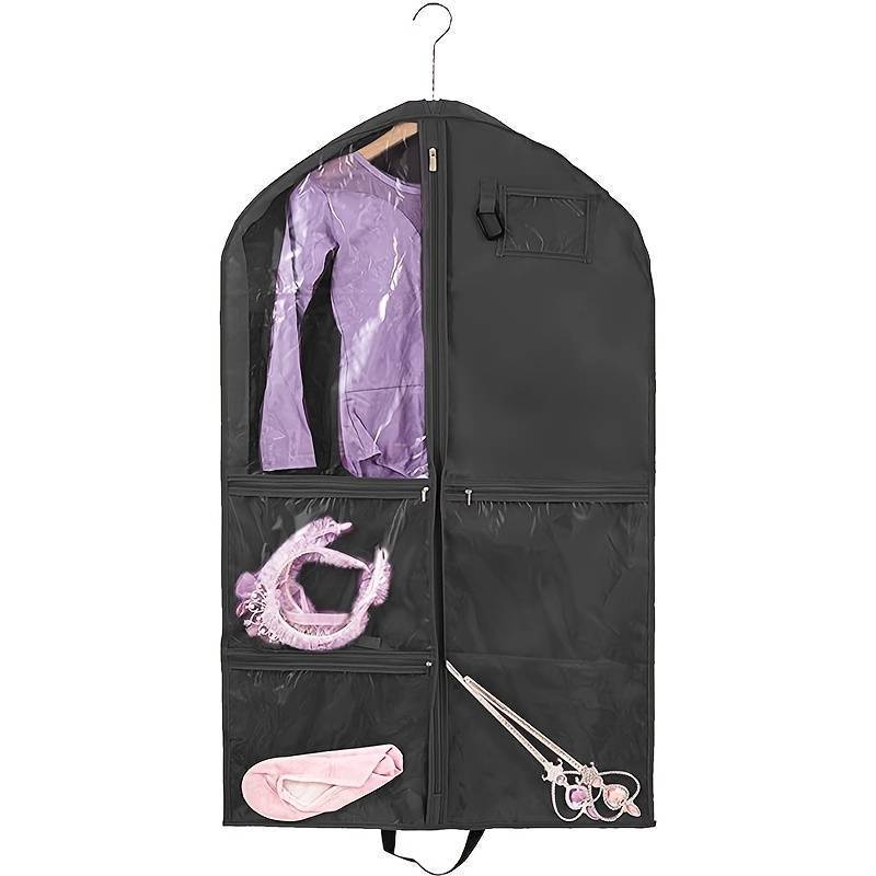 Waterproof clothing dustproof storage Pvc transparent cover garment bag gymnastics custom dance dress