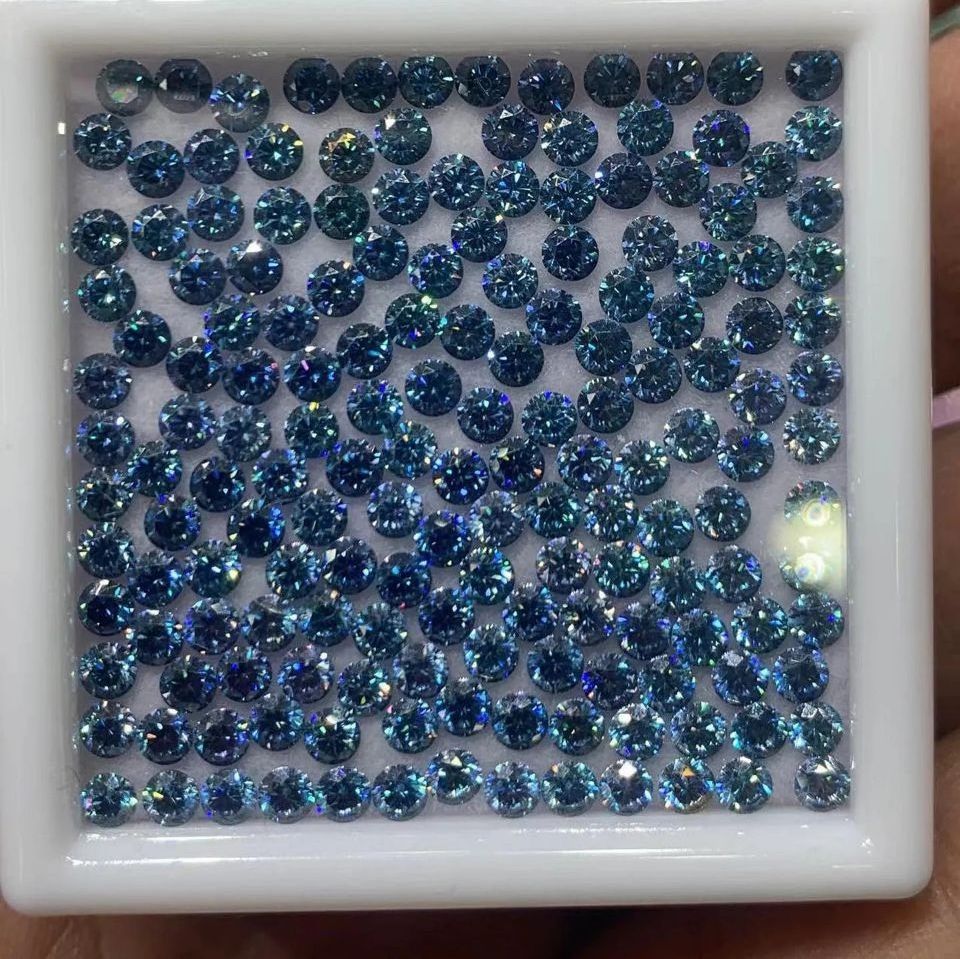 Factory Price Lab Grown Created Pass Diamond Tester Blue D Color VVS Loose Moissanite Diamond Gemstone With GRA Certificate