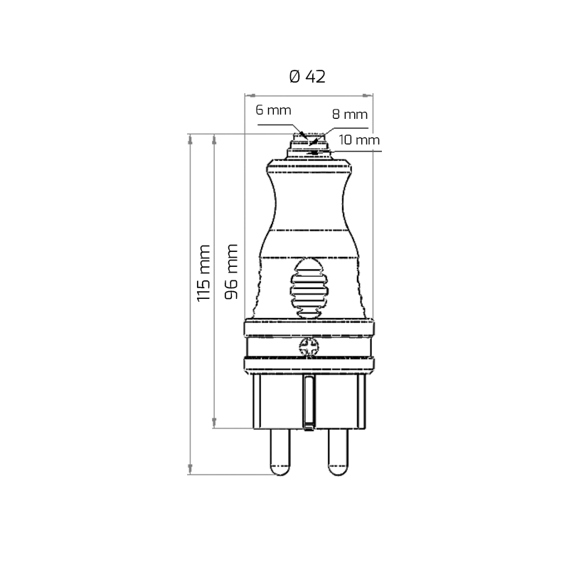 INDUSTRIAL CEE POWER SCHUKO GERMAN EUROPEAN PLUG 2 PIN ELECTRIC PLUG 012 16A 220V 2P+E