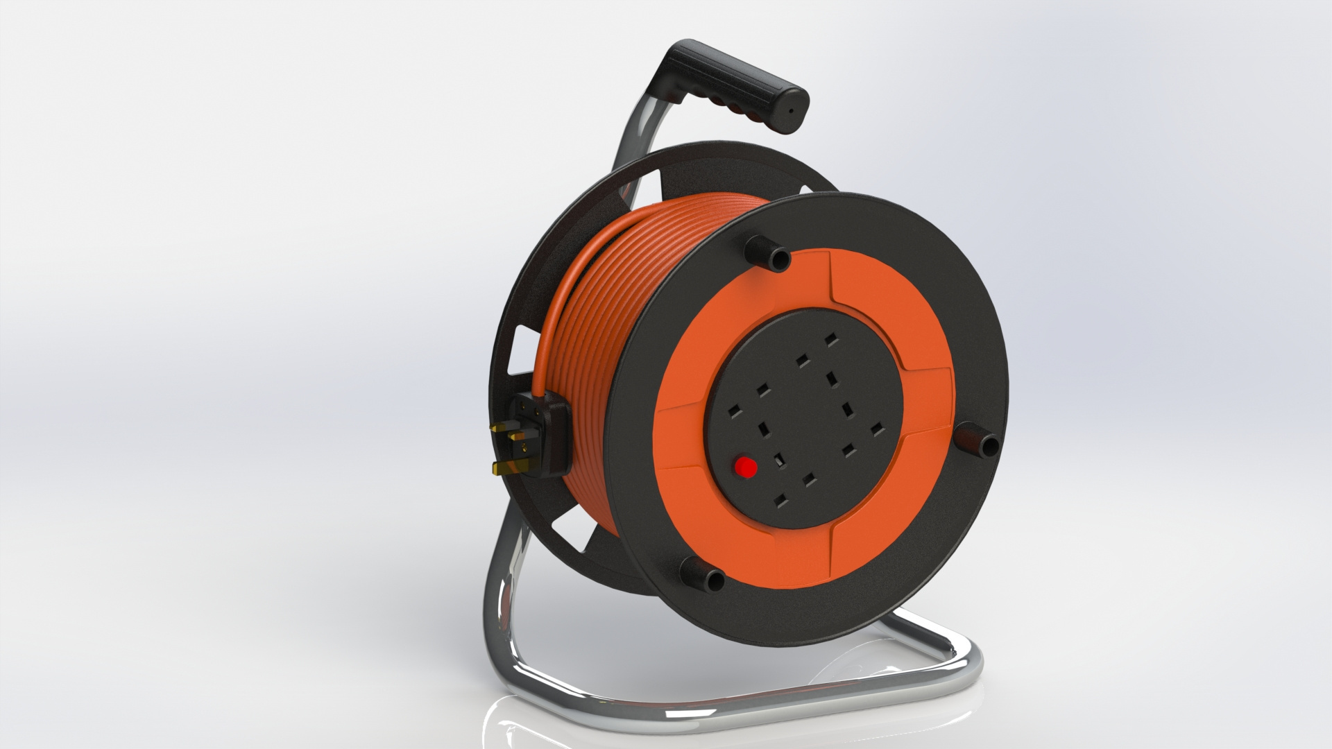 UK Type Socket Cable Reel for Saudi Arabia, Iraq, Kuwait, Dubai