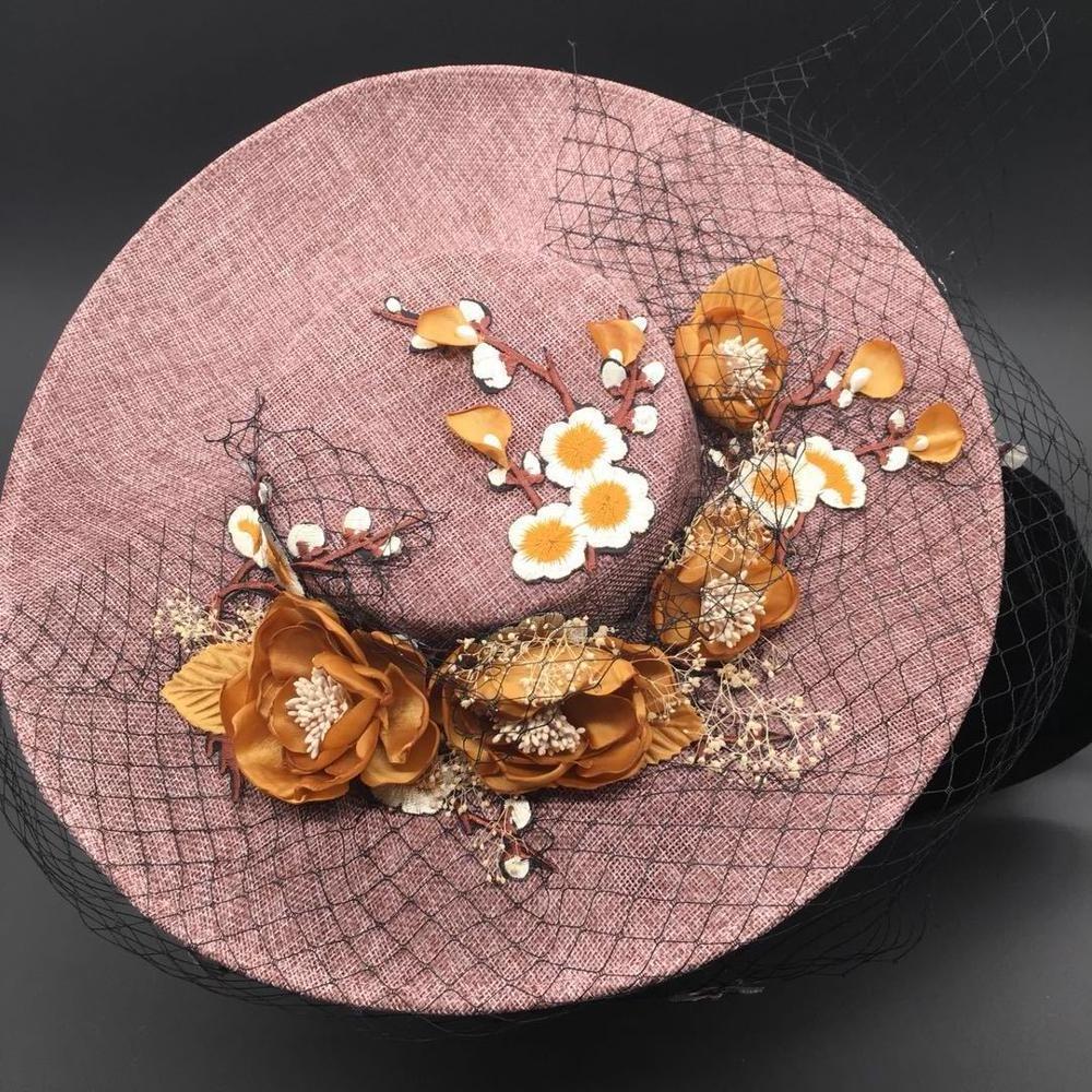 High Quality Design Ladies Flower Party Elegant Church Hat Fashion Hat For Women