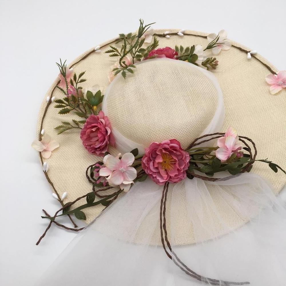 Wholesale Summer Holidays Ladies Wedding And Party Flower Hair Hairband Church Hats