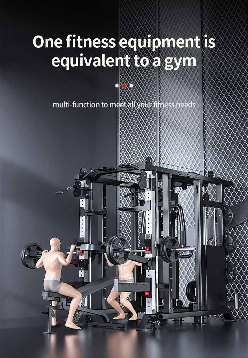 Wholesale Multi Function Home Gym Fitness Equipment Exercise Machine Cable Crossover Smith Machine