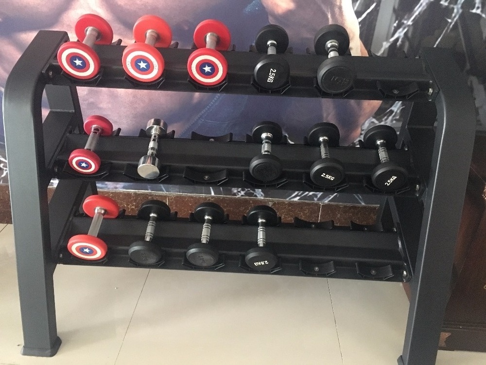 Stable high weighting lady beauty dumbbell rack / home use exercise rack price for sales