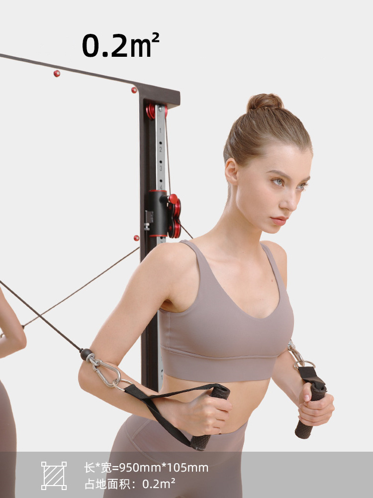 Adjustable against the wall functional trainer home gym fitness mirror Cable Crossover Machine