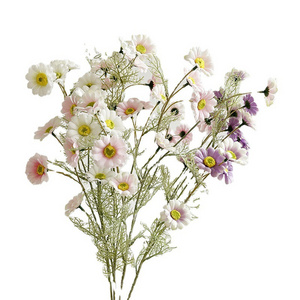 French Type Mini Sunflower Artificial White Pink Daisy for Wedding Table Decoration Silk Flowers