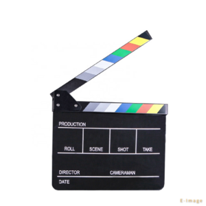 E-IMAGE ECB-02  acrylic black colorful  film movie director clap clapper board