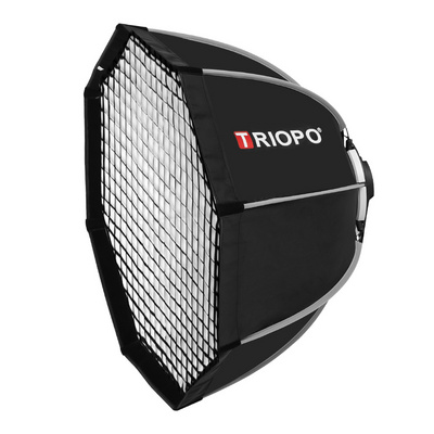 Triopo K65 65cm Photo Portable Bowens Mount Octagon Umbrella softbox + Honeycomb Grid Outdoor Soft Box for Studio Strobe