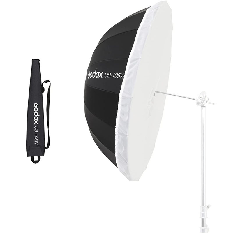 Godox UB-105W105cm Inner White Parabolic Deep Reflective Umbrella Studio Soft Light Umbrella  for Photography Video Shooting