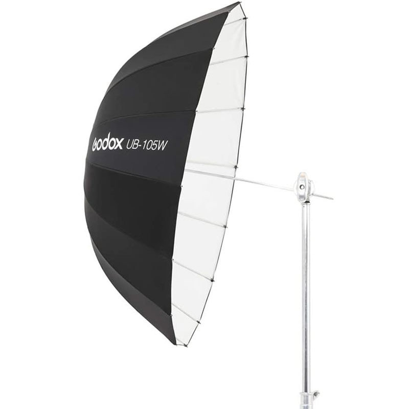 Godox UB-105W105cm Inner White Parabolic Deep Reflective Umbrella Studio Soft Light Umbrella  for Photography Video Shooting