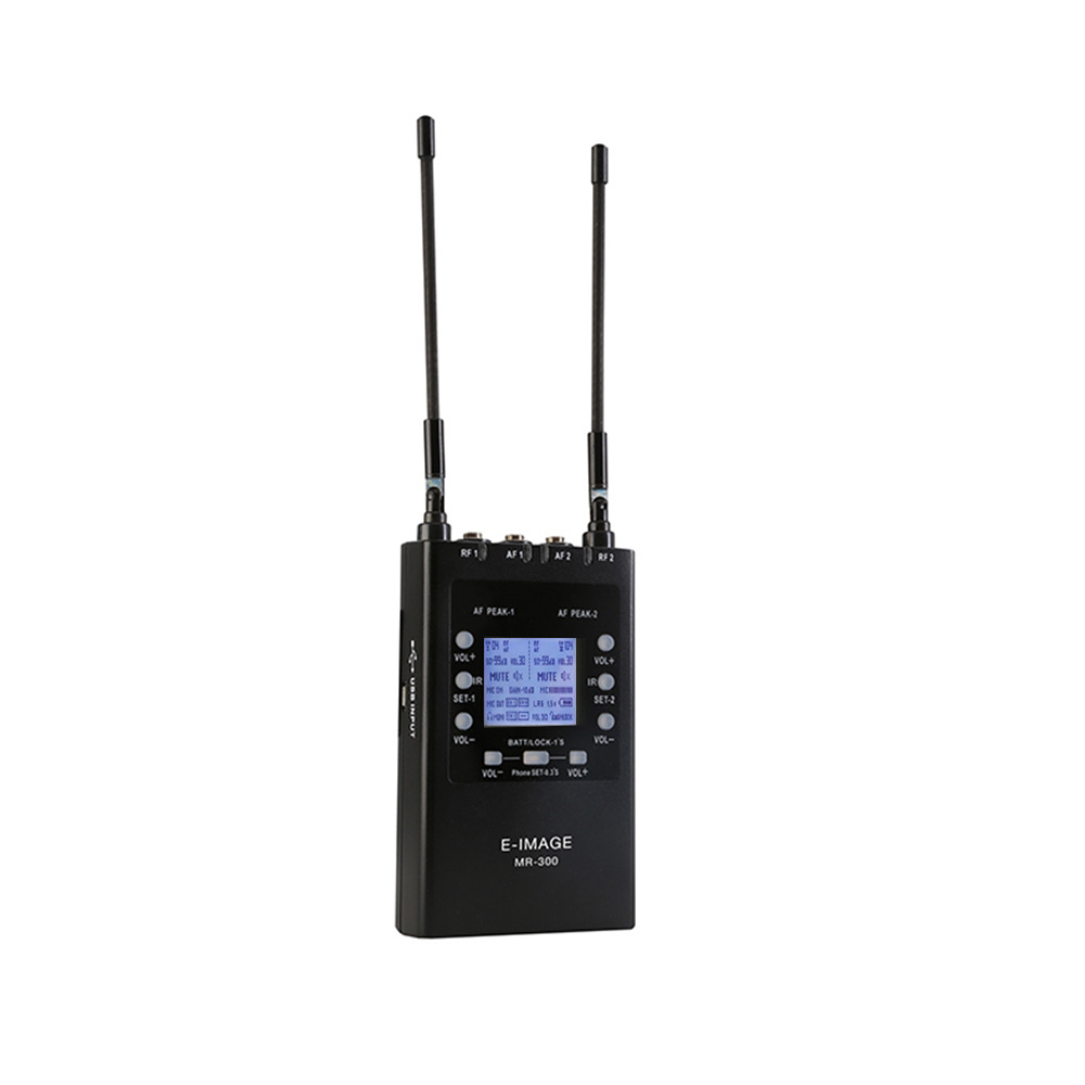 E-IMAGE MTR-S2 uhf wireless camera transmitter and receiver microphone for interview