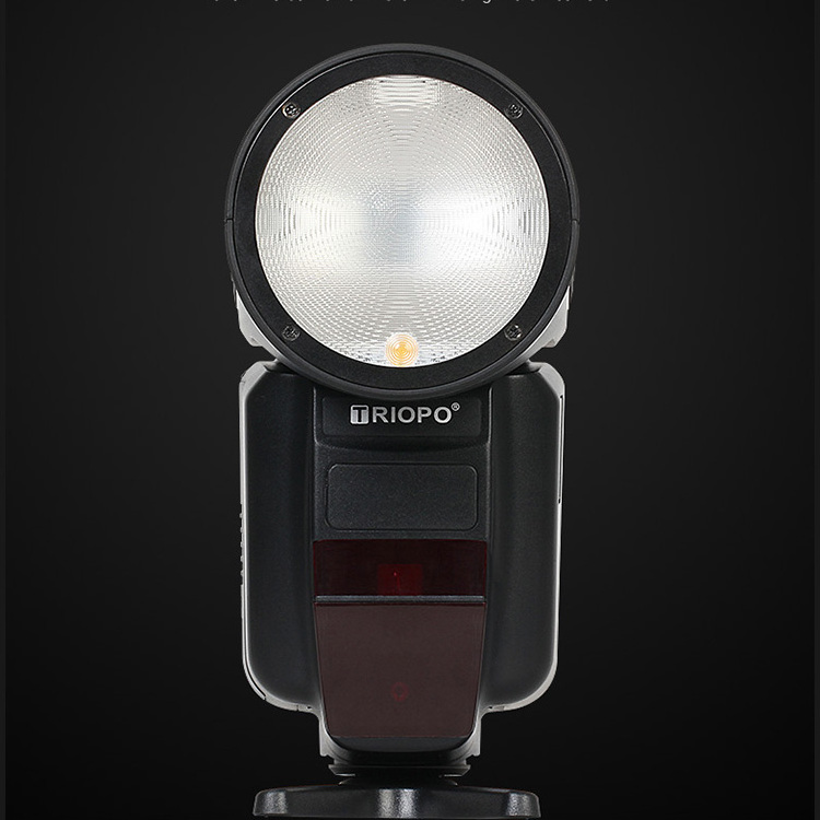 Professional TRIOPO R1 TTL Li-ion Round Head Camera Flash Light Speedlite for Studio Camera Accessories