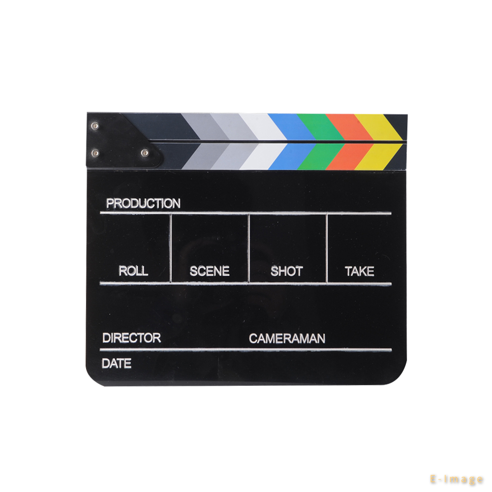 E-IMAGE ECB-02  acrylic black colorful  film movie director clap clapper board