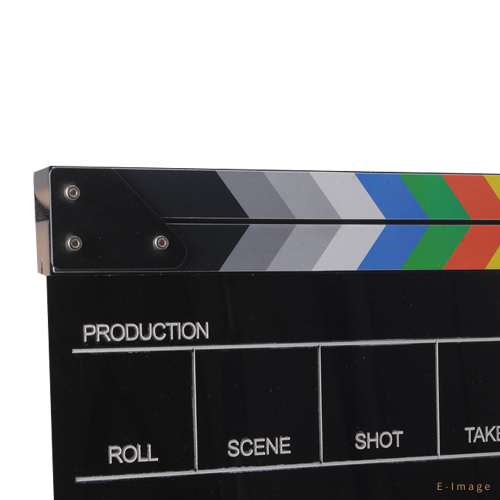 E-IMAGE ECB-02  acrylic black colorful  film movie director clap clapper board