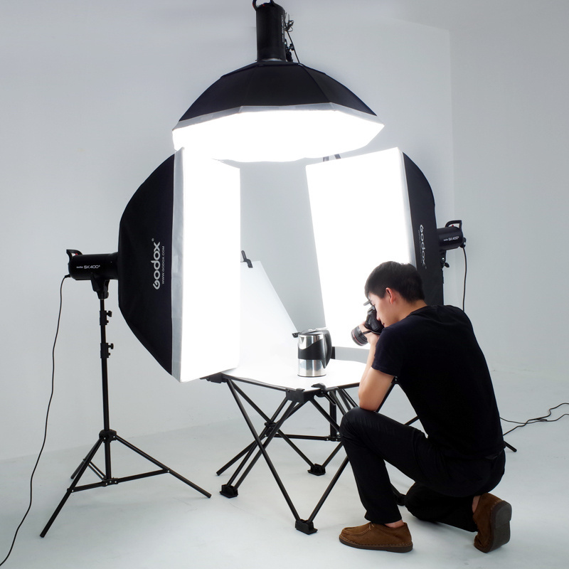 Godox SK400II 1200W Professional photographic lighting kit with softbox and stand photo studio accessories