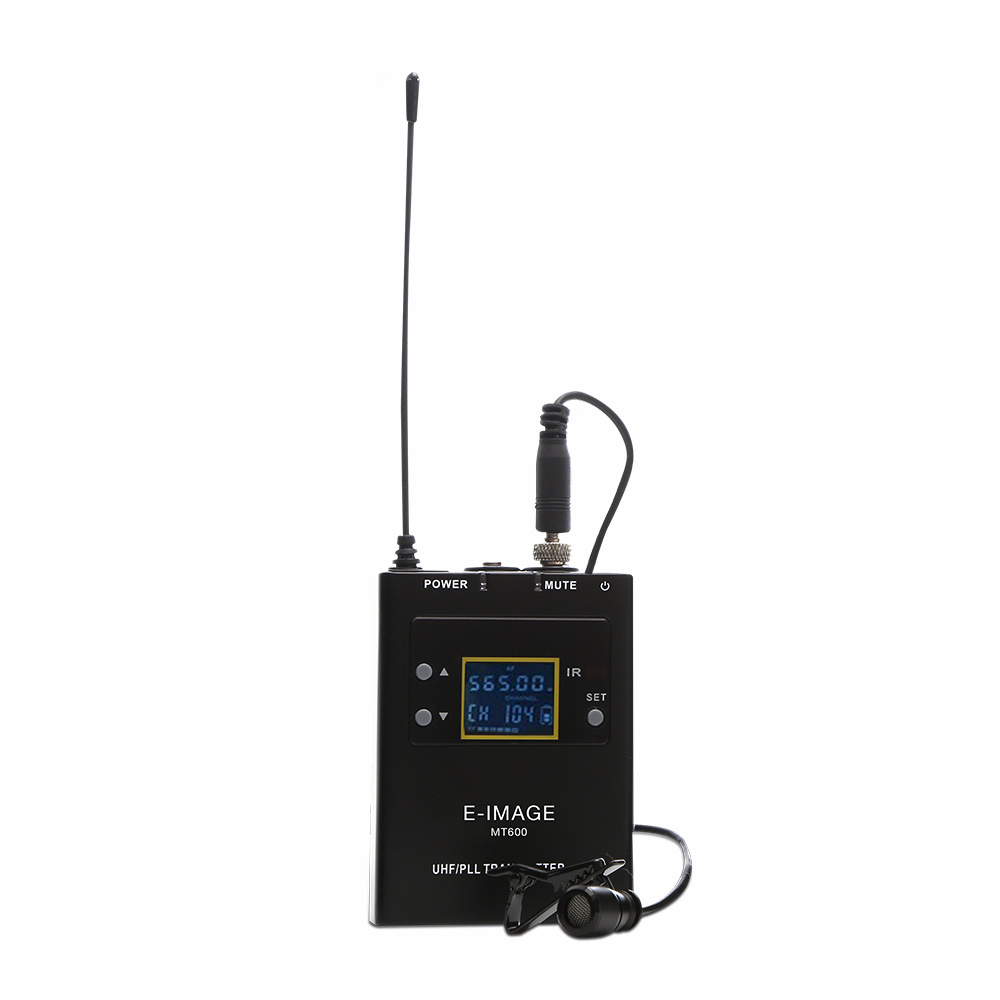 E-IMAGE MTR-S2 uhf wireless camera transmitter and receiver microphone for interview