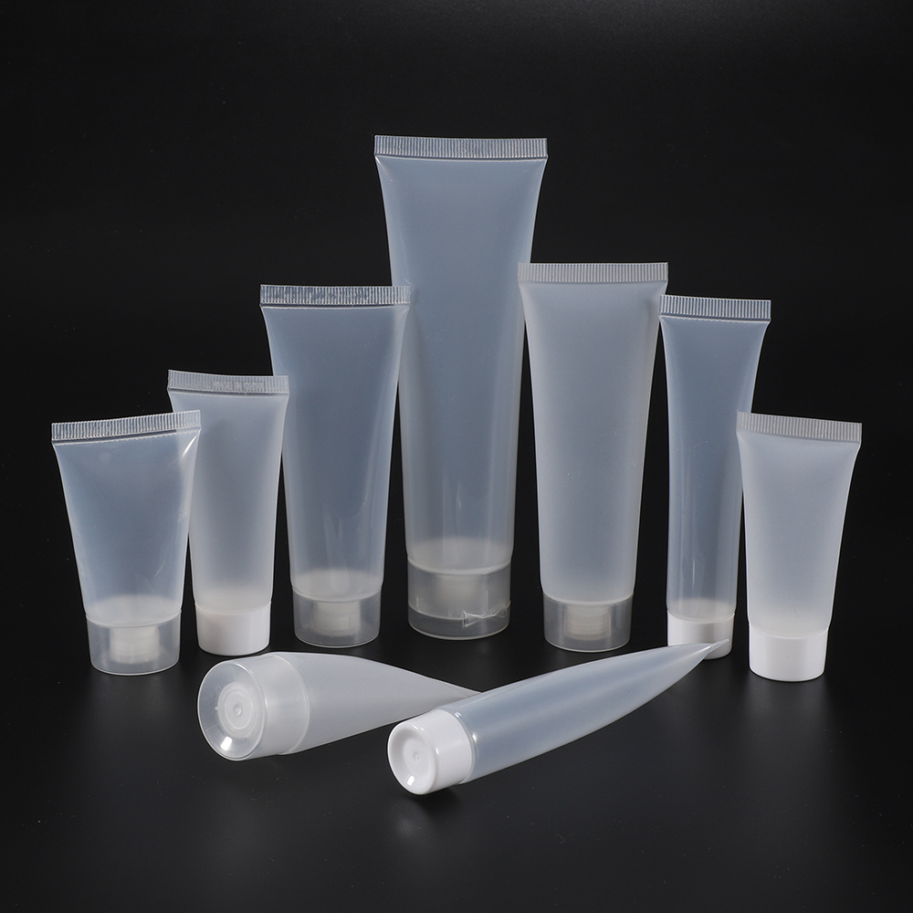 5ml 10ml 20ml 50ml 100ml 150ml Clear Plastic Soft Tube Packaging For BB Cream Body Hand Cosmetic Cream Soft Tube