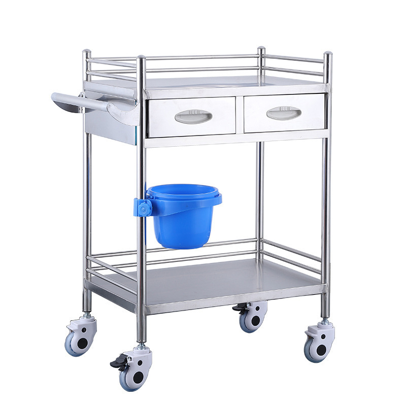 Hospital Surgical Instrument Trolley Stainless Steel Dressing Trolley