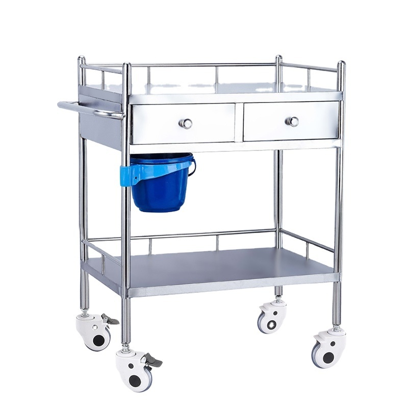 Hospital Surgical Instrument Trolley Stainless Steel Dressing Trolley