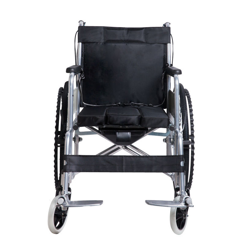 Latest Design Aluminum Material Solid Tire Foldable Portable Manual Lightweight Wheelchair