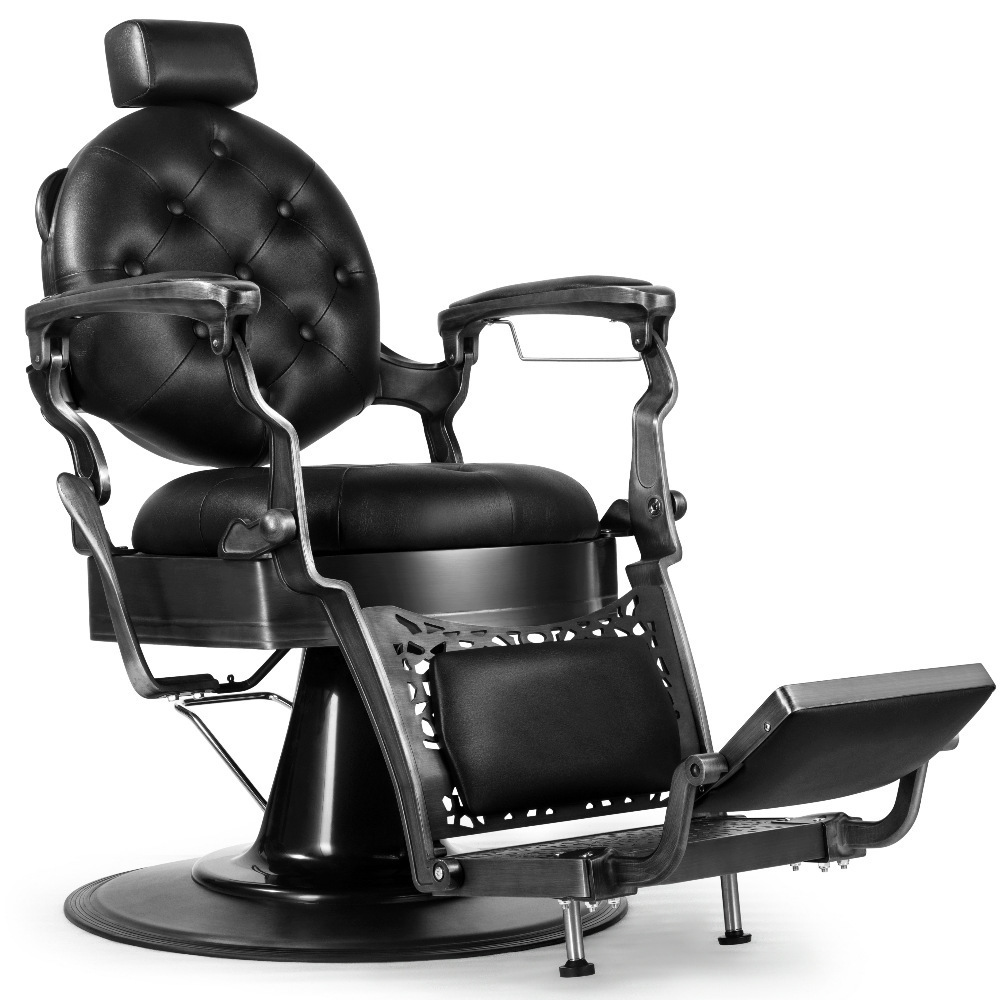 Hydraulic Hair Cutting Reclining Grooming Massage Chair Retro Salon Hairdressing Barber Chair