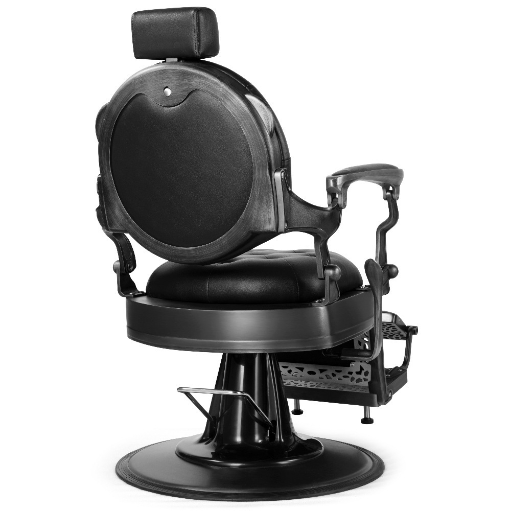 Hydraulic Hair Cutting Reclining Grooming Massage Chair Retro Salon Hairdressing Barber Chair