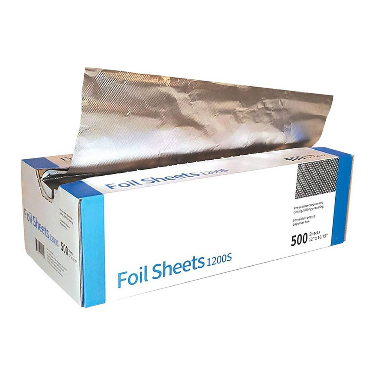 Hair Aluminium Foil Embossed Hair Foil 500 Sheets