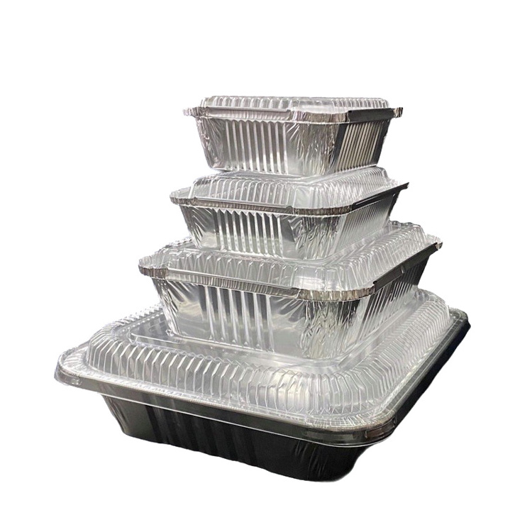 Disposable Aluminum Foil BBQ Rectangular Foil Tray