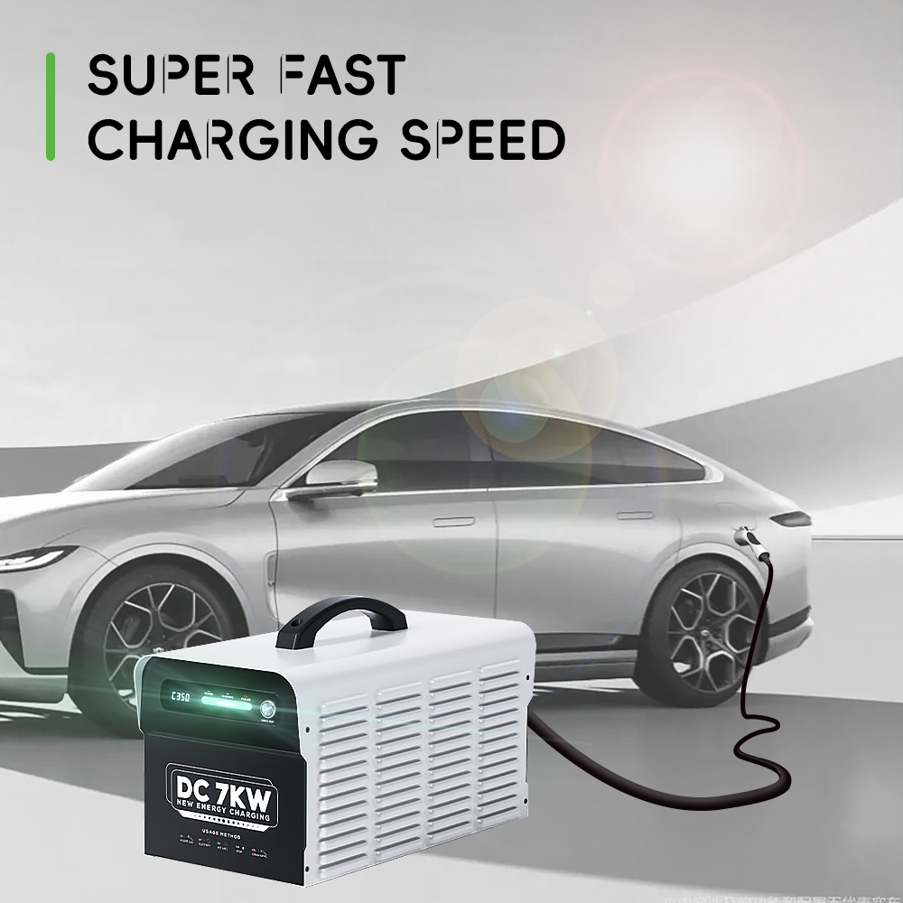 E-mingze level 3 7KW EV charger DC portable ev charging DC fast charging for tesla/BYD/GBT