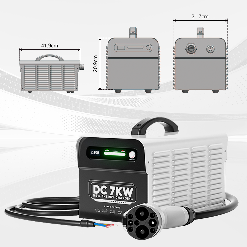 E-mingze 240V DC fast charger 7KW DC EV charging station GBT  DC charger for electric car