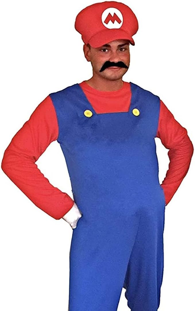 2023 New Fashion Adult Men Super Mario Luigi Bros Plumber Brothers Fancy Dress Outfit Costume For Women Men Costumes