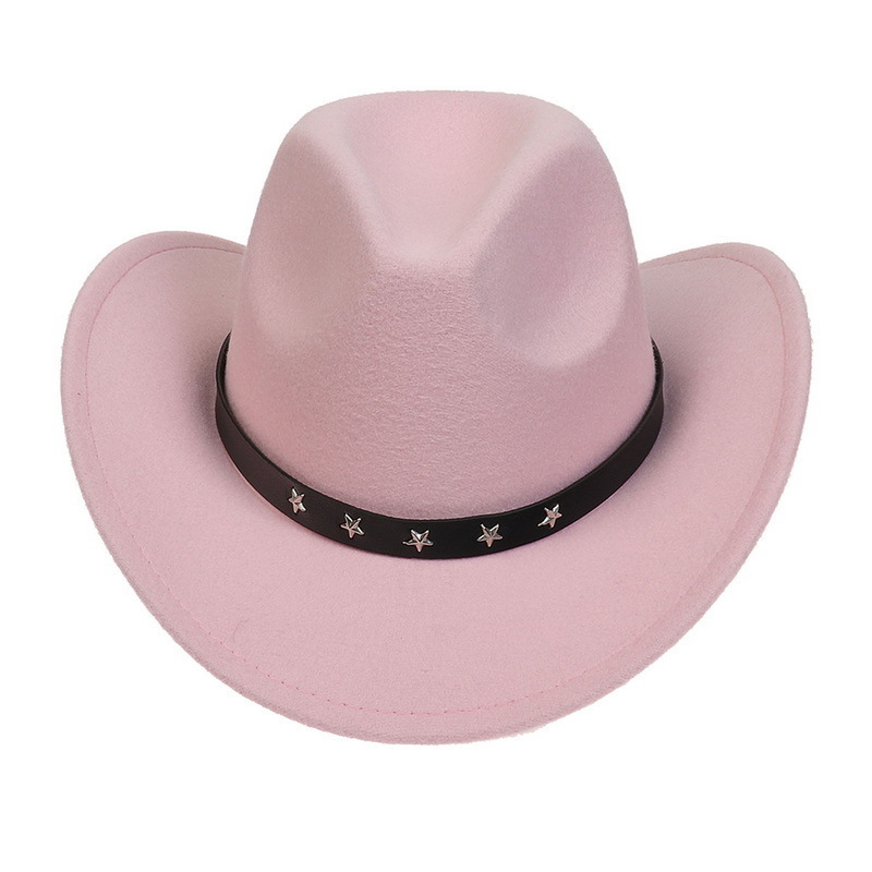 PINK BLACK WHITE COWBOY HATS WITH KERCHIEF WILD WESTERN COWGIRL HAT FANCY DRESS