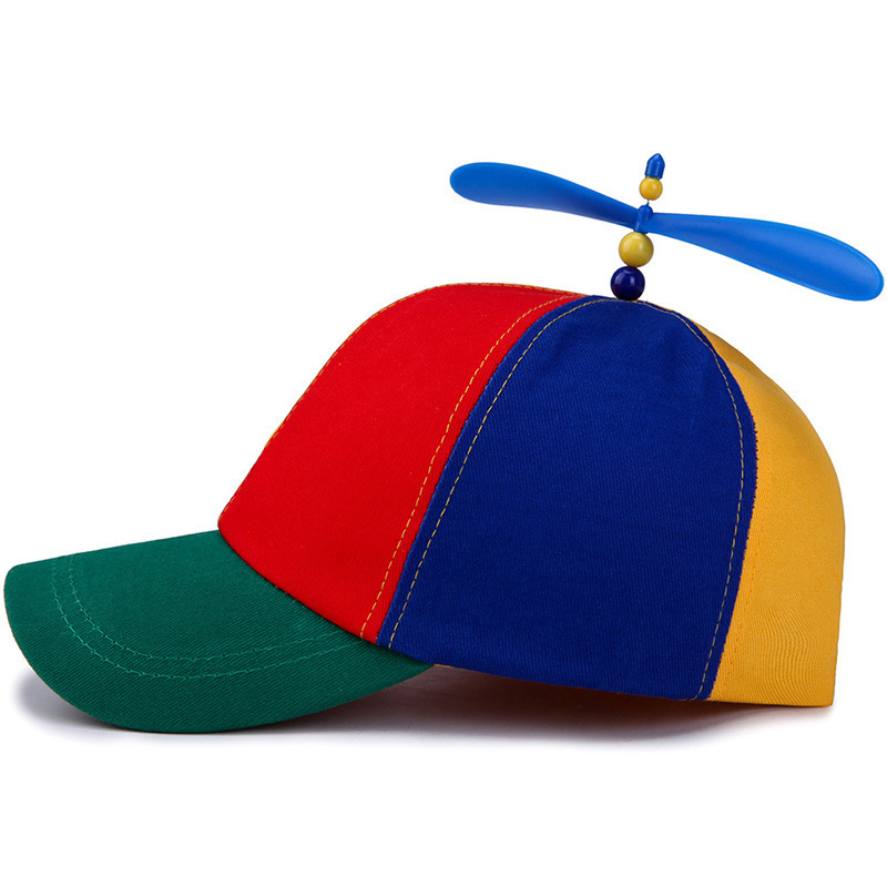 Colorful Cute High Quality Helicopter Hat Clown Propeller Fancy Dress Party Accessory Prop Hats