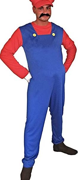 2023 New Fashion Adult Men Super Mario Luigi Bros Plumber Brothers Fancy Dress Outfit Costume For Women Men Costumes